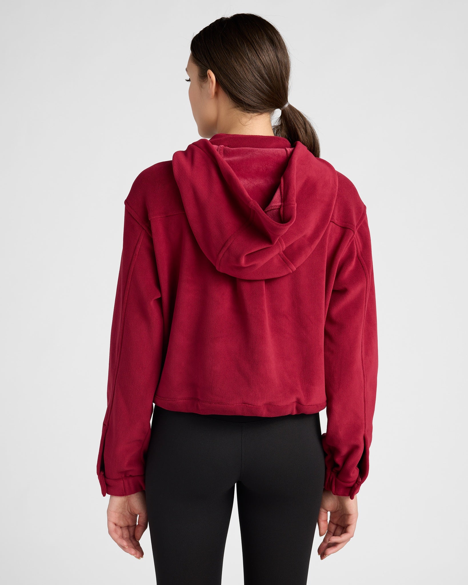 Cabernet $|& Interval Hooded Lightweight Fleece Jacket - SOF Back