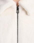Ivory $|& Love Token Faux Fur Jacket - SOF Detail