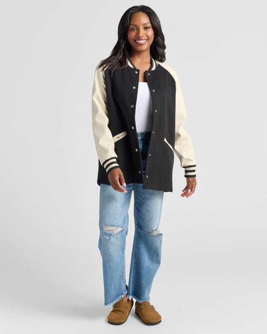 Black Onyx $|& Steve Madden Skylie Jacket - SOF Full Front