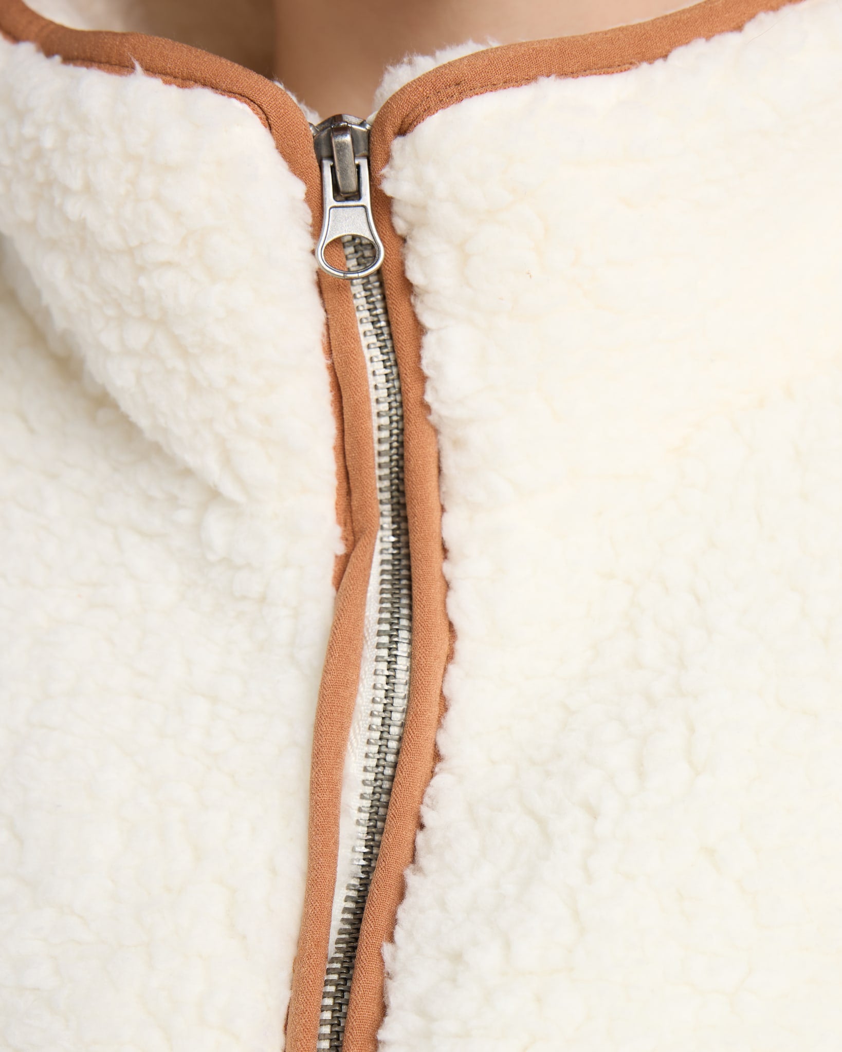 Cream/Camel $|& Interval Big Bear ¼ Zip - SOF Detail