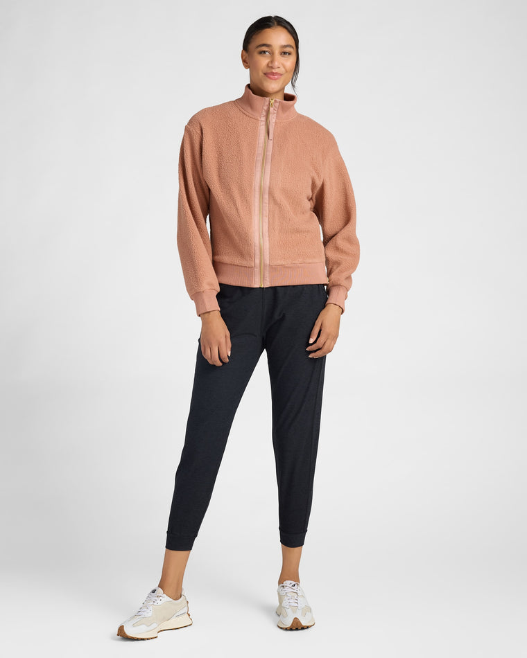 Mocha Moose $|& Interval Polar Fleece Full Zip - SOF Full Front