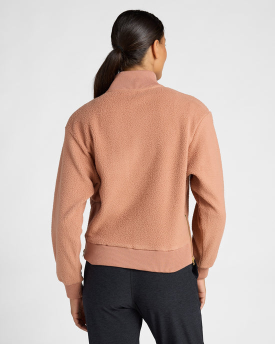 Mocha Moose $|& Interval Polar Fleece Full Zip - SOF Back