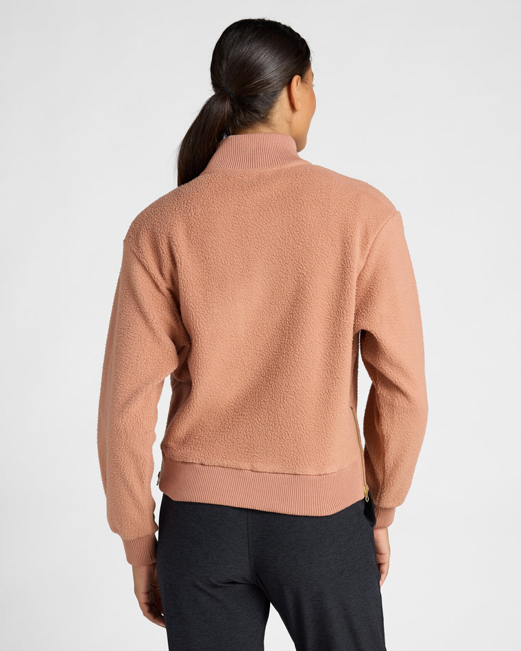 Mocha Moose $|& Interval Polar Fleece Full Zip - SOF Back