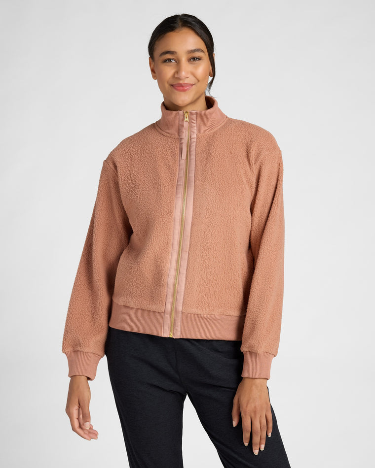 Mocha Moose $|& Interval Polar Fleece Full Zip - SOF Front