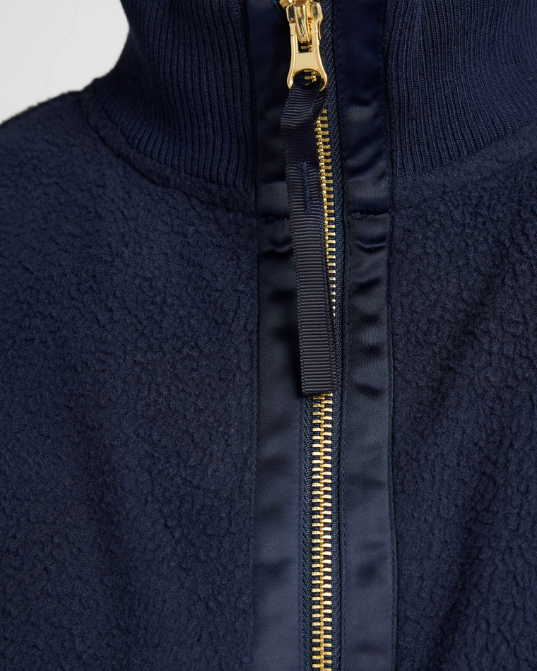 Navy Blazer $|& Interval Polar Fleece Full Zip - SOF Detail