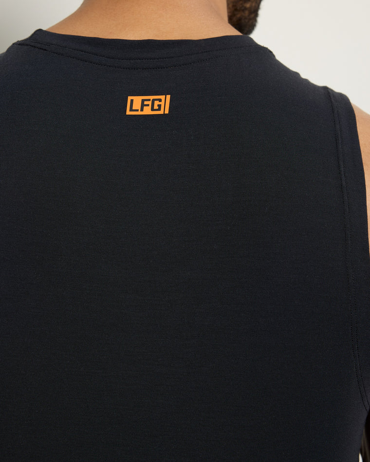 Black $|& LFG Wrinkle Free Resilience Tank - SOF Full Front