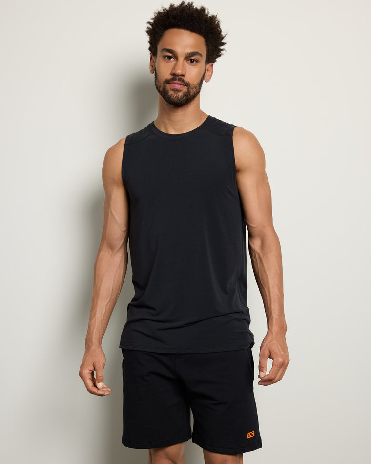 Black $|& LFG Wrinkle Free Resilience Tank - SOF Front