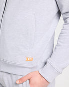 Heather Grey $|& LFG Endurance Hoodie Zip Up - SOF Full Front