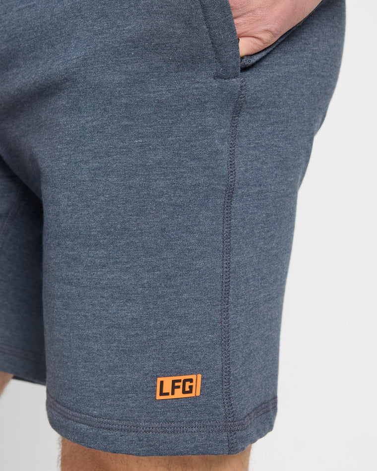 Heather Navy $|& LFG Endurance Knit Short - SOF Full Front