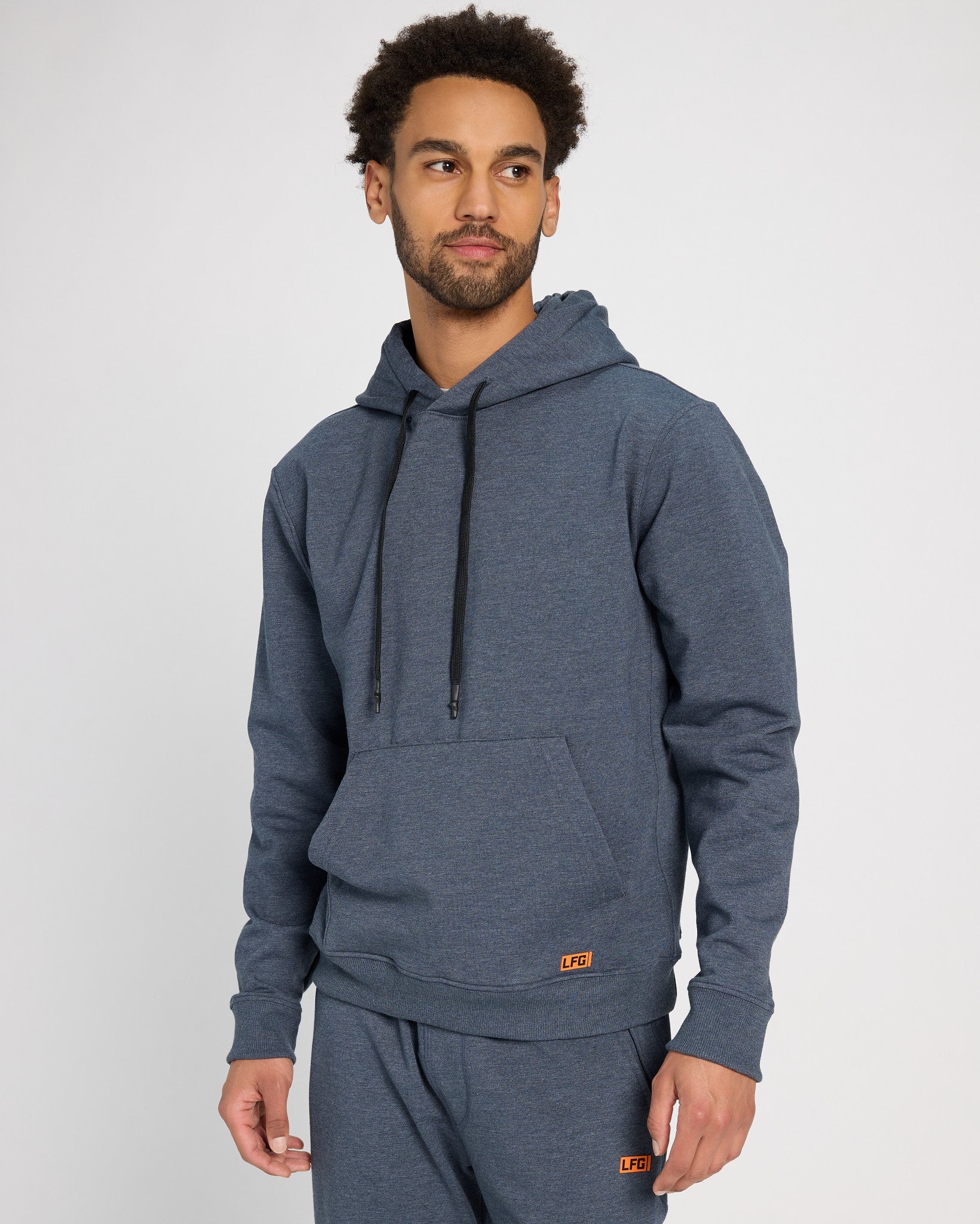 Heather Navy $|& LFG Endurance Hoodie      Pullover - SOF Front