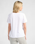 White $|& SEAS MRS. "Ring" Graphic Sleep Tee - SOF Back