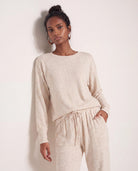 Oatmeal $|& SEAS Dreamy Hacci Pullover - SOF Front