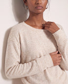 Oatmeal $|& SEAS Dreamy Hacci Pullover - SOF Full Front