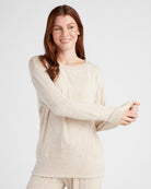Oatmeal $|& SEAS Dreamy Hacci Pullover - SOF Front