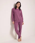 Vintage Plum $|& SEAS Dreamy Hacci Pullover - UGC On Fig