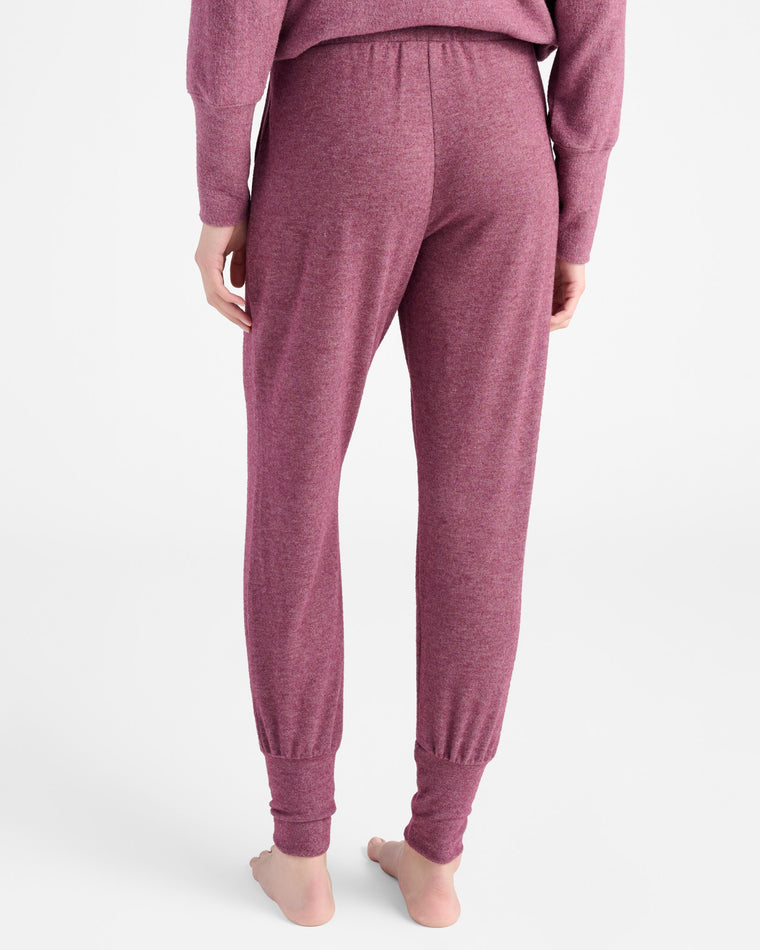 Vintage Plum $|& SEAS Dreamy Hacci Lounge Jogger - SOF Back
