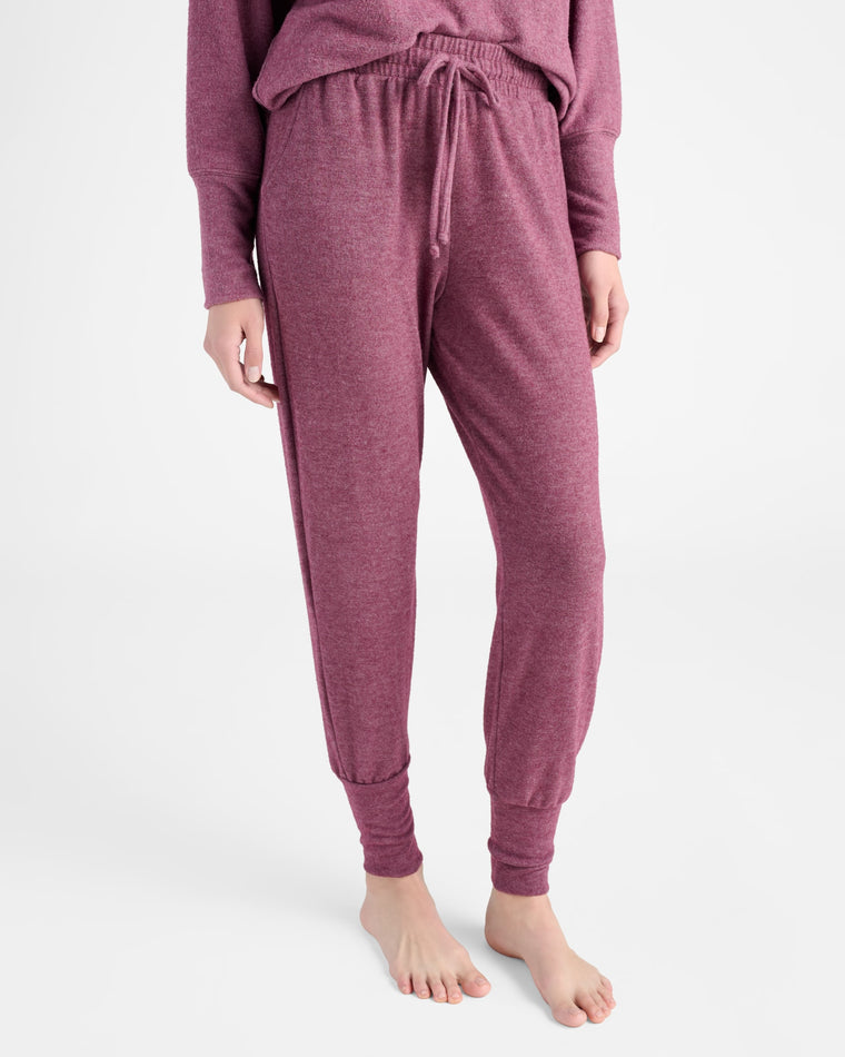 Vintage Plum $|& SEAS Dreamy Hacci Lounge Jogger - SOF Front