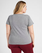 Heather Grey $|& SEAS Coffee Graphic Sleep Tee - SOF Back