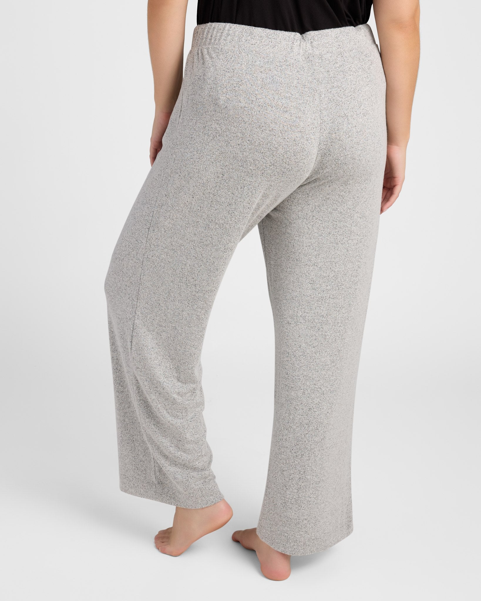 Heather Grey $|& SEAS Heathered Shoreline Hacci Lounge Pant - SOF Back