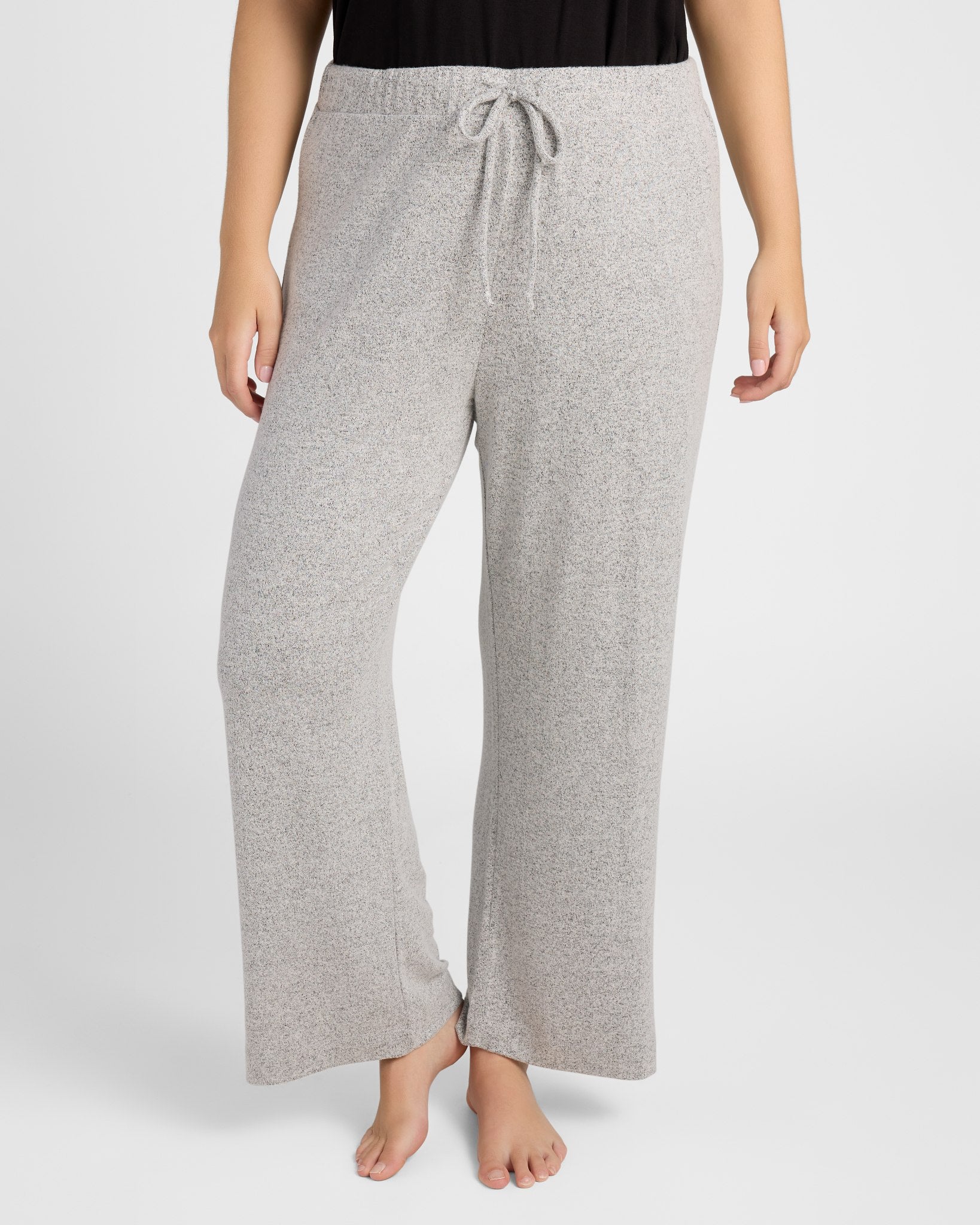 Heather Grey $|& SEAS Heathered Shoreline Hacci Lounge Pant - SOF Front