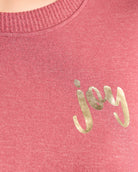 Heather Cabernet $|& SEAS Shoreline Hacci Holiday Graphic Crew - SOF Detail