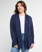Navy $|& SEAS Over the Falls Cardigan - SOF Front
