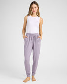 Heather Purple Sage $|& SEAS Shoreline Hacci "ZZZ" Graphic Jogger - UGC On Fig