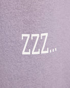 Heather Purple Sage $|& SEAS Shoreline Hacci "ZZZ" Graphic Jogger - SOF Full Front