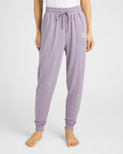 Heather Purple Sage $|& SEAS Shoreline Hacci "ZZZ" Graphic Jogger - SOF Front