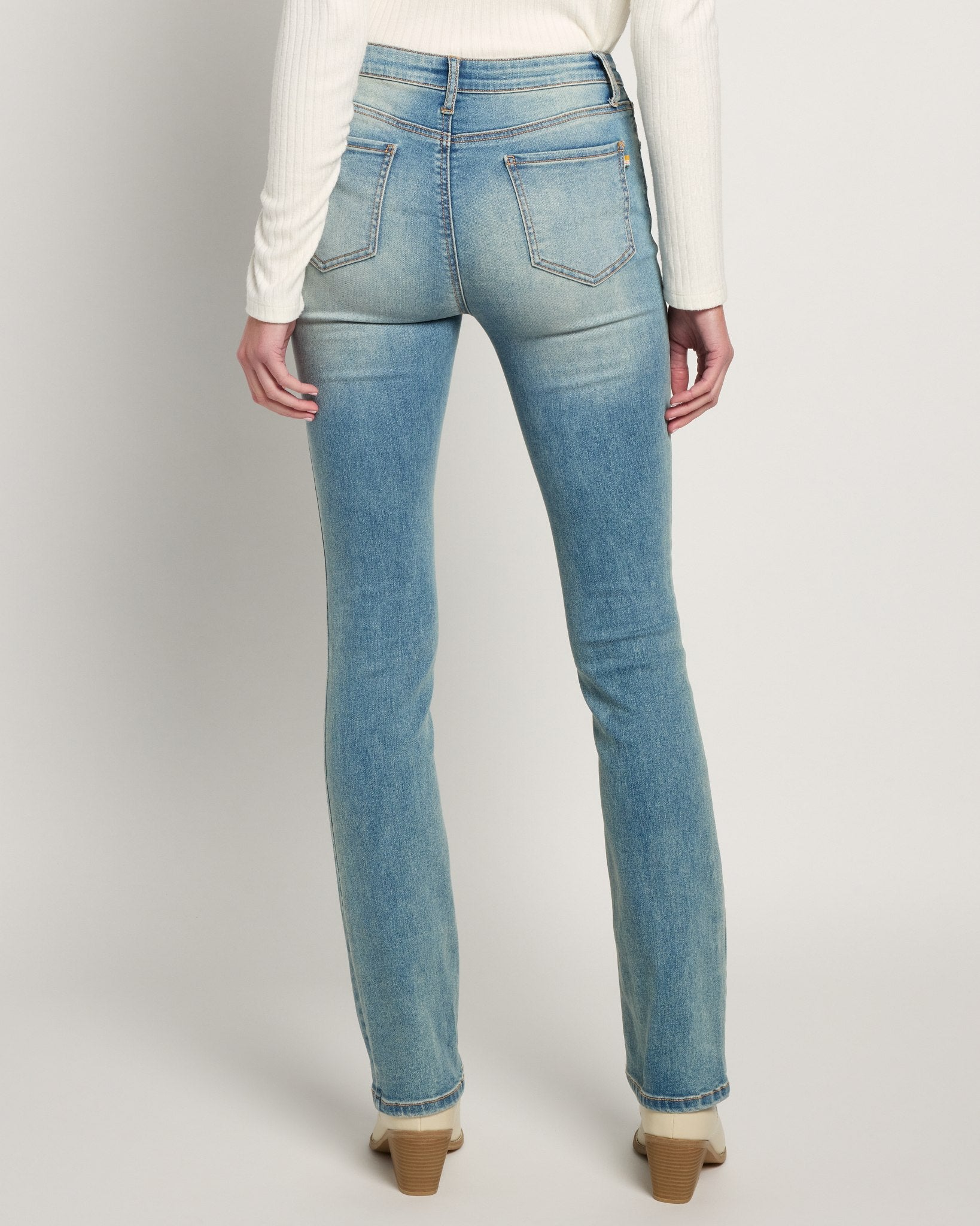 Medium Wash $|& SEAS Mariah Bootcut Jeans - SOF Back