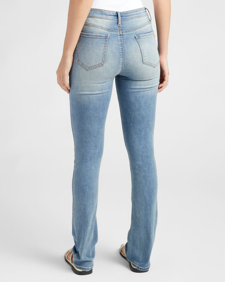 Medium Wash $|& SEAS Mariah High Rise Bootcut Jeans - SOF Back