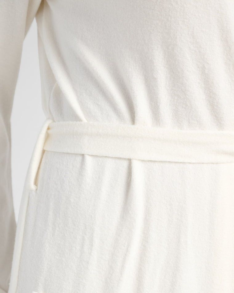 Cream $|& SEAS Shoreline Hacci Robe - SOF Detail