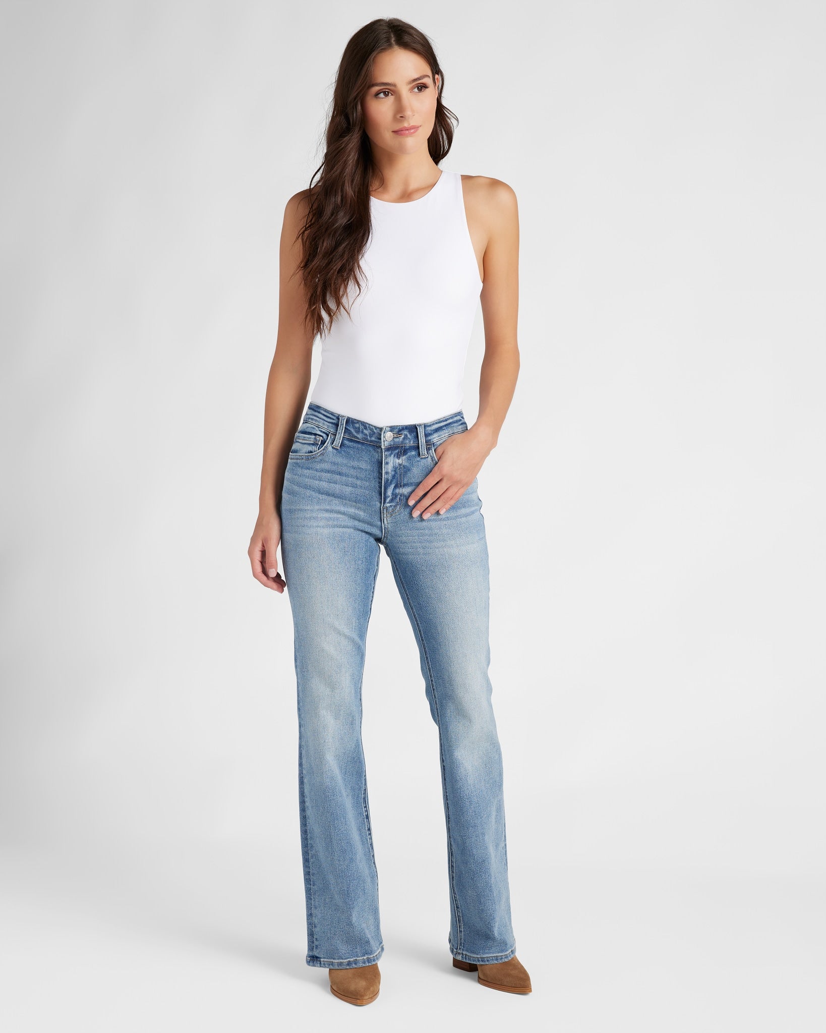 Futuristic $|& Vervet Mid Rise Bootcut Jeans - UGC On Fig