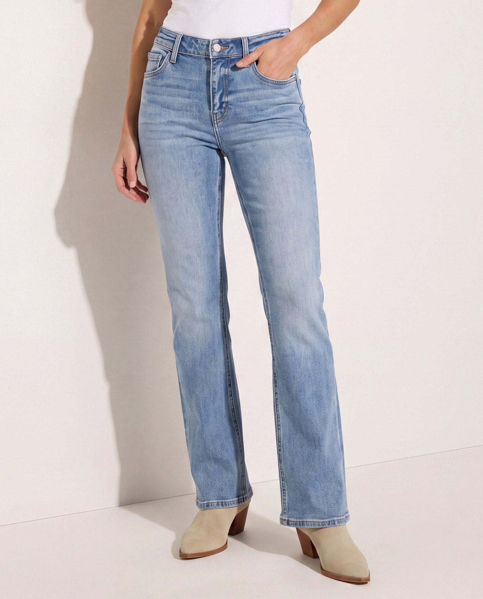 Futuristic $|& Vervet Mid Rise Bootcut Jeans - SOF Front
