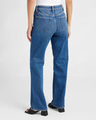 Dreamland $|& Vervet Mid Rise Slim Wide Leg Jeans - SOF Back