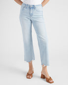 Meritorious $|& Vervet Mid Rise Slim Wide Leg Jeans - SOF Front