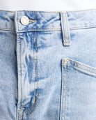 Heroine $|& Vervet High Rise Barrel Leg Jeans - SOF Detail