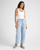 Heroine $|& Vervet High Rise Barrel Leg Jeans - SOF Full Front