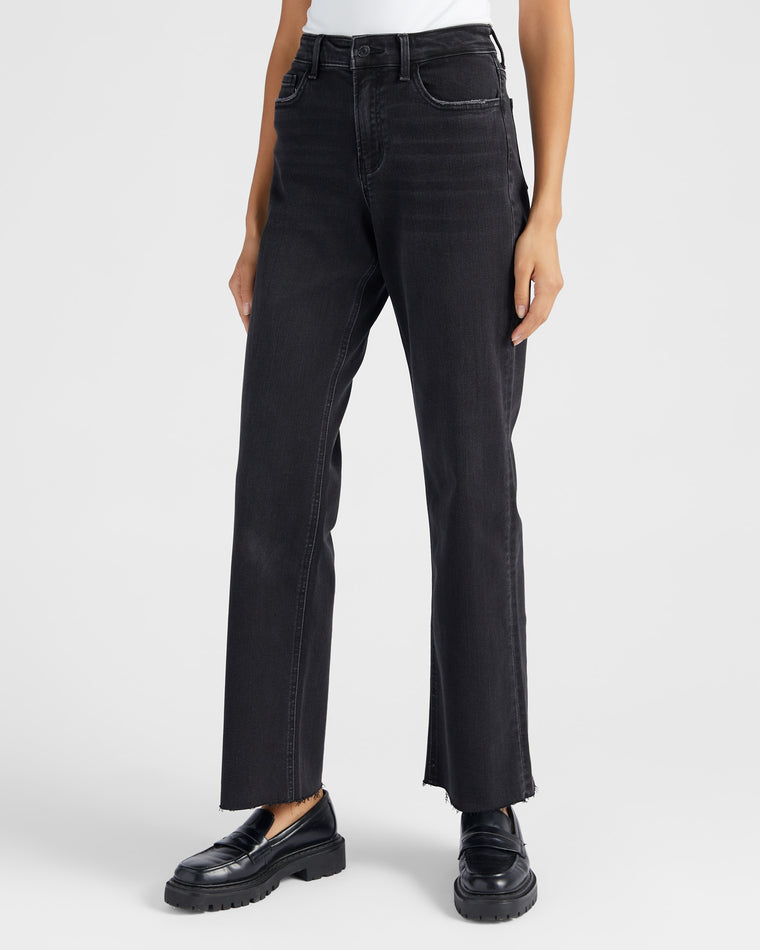 Smooth Black $|& Flying Monkey Jeans High Rise Dad Jeans - SOF Front