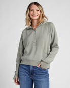 Sage Green $|& Thread & Supply Lella Hoodie - SOF Front