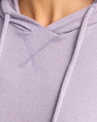 Heather Purple Sage $|& SEAS Shoreline Hacci Pocket Hoodie - SOF Detail