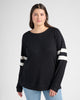Plus Size Shoreline Varsity Cozy Top