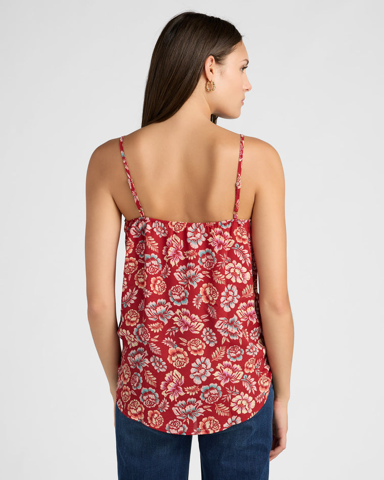 Red $|& West Kei Floral Woven Cami - SOF Back