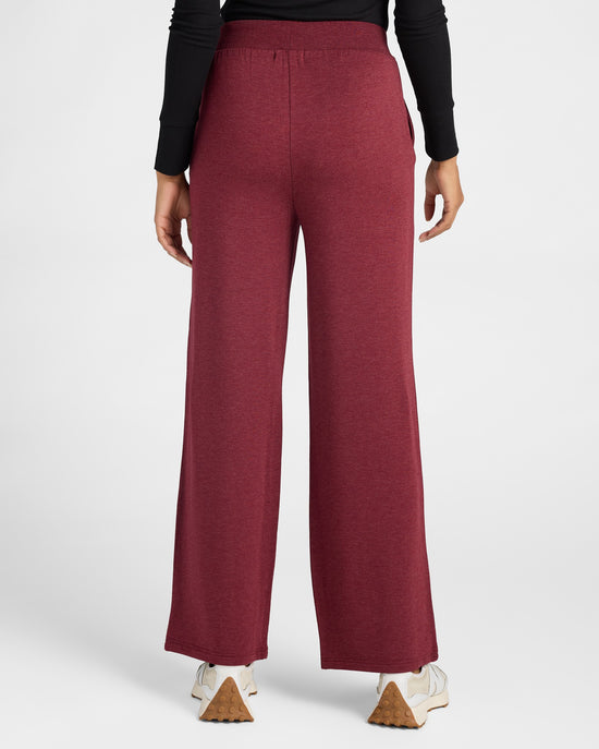 Deep Cabernet $|& Thread & Supply Scarlett Fleece Pants - SOF Back