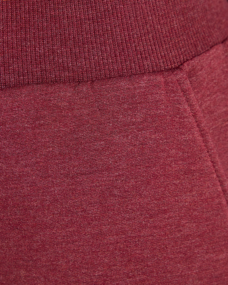 Deep Cabernet $|& Thread & Supply Scarlett Fleece Pants - SOF Detail