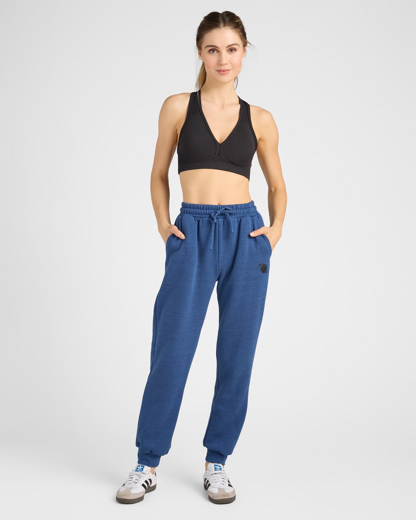 Navy $|& Interval Football Graphic Joggers - UGC On Fig