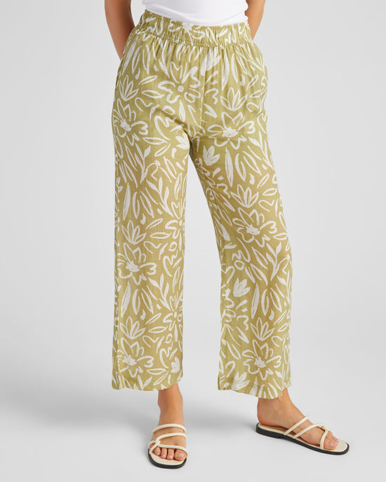 Lime Print $|& Be Cool Floral Pant - SOF Front