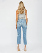 Lunaria $|& Mica Denim High Rise Straight Leg Jeans - VOF Back