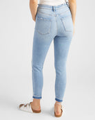 Fell For You $|& Mica Denim Mid Rise Crop Skinny Jeans - SOF Back