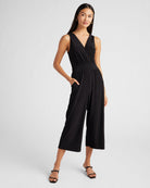 Black $|& Gilli Crop Jumpsuit - SOF Front